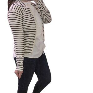 Maison Scotch & Soda J'adore L'hiver Striped Open Front Cardigan Sweater Size 2